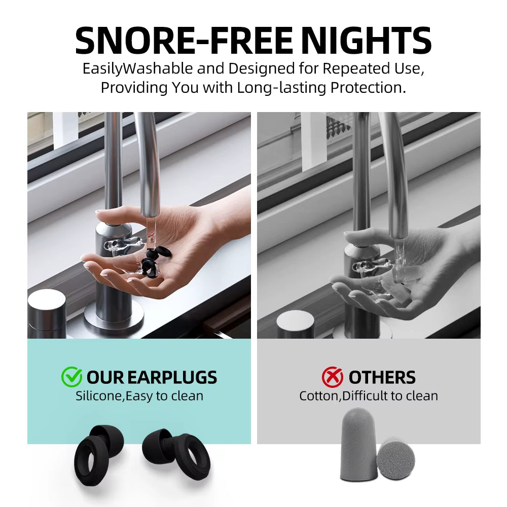 2026 New Hot-Selling Customization Reusable Silicone Push-In Intrinsically Safe Noise Reduction Sleeping Ear Plugs 28Db (SNR)